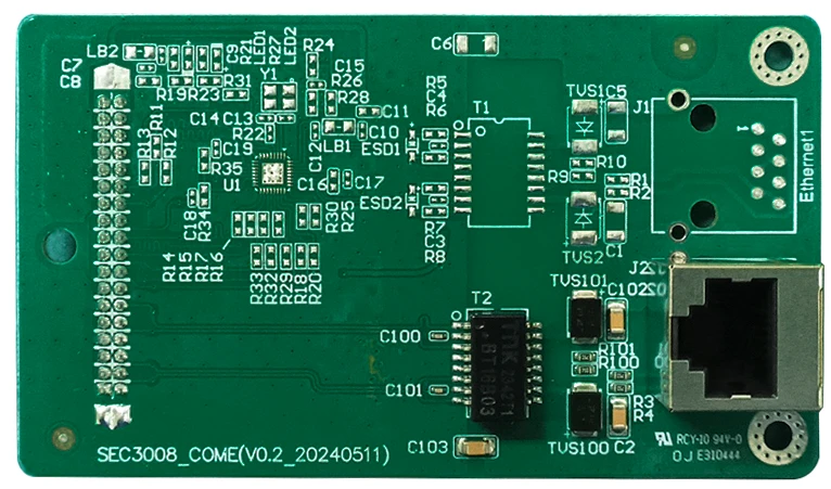 Módulo de rede Ethernet SEC3008_COME — Placa de rede Ethernet