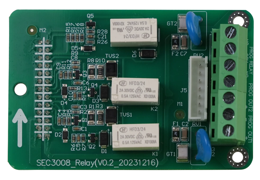 Placa de saídas programáveis SEC3008_Relay — Placa de saídas programáveis